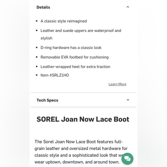 NWOB Sorel Joan Now Lace Boot - Picture 6 of 6